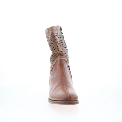 Bed Stu Bridgewater F311014 Womens Brown Leather Zipper Western Boots