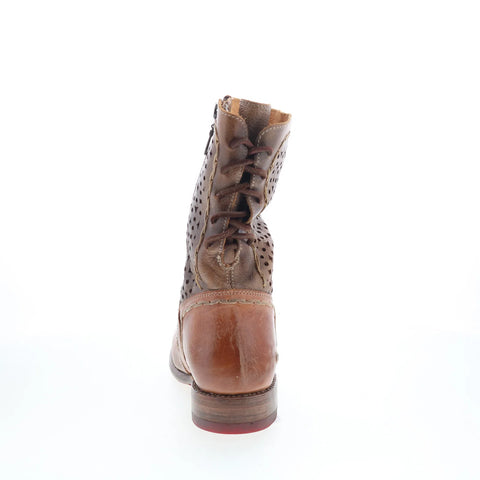 Bed Stu Bridgewater F311014 Womens Brown Leather Zipper Western Boots