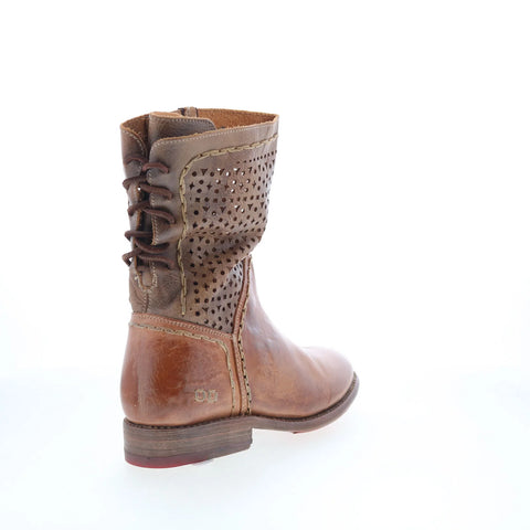 Bed Stu Bridgewater F311014 Womens Brown Leather Zipper Western Boots