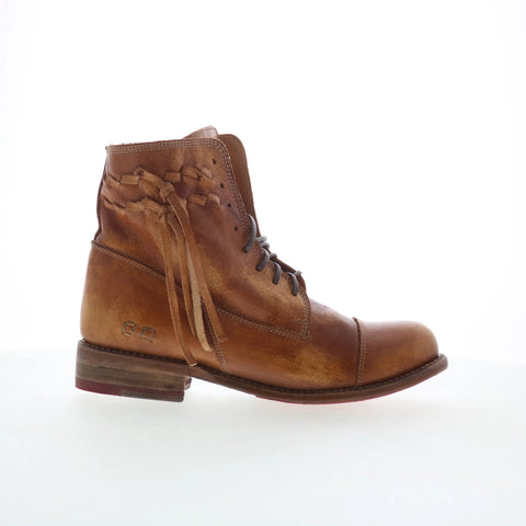 Bed Stu Valient F311015 Womens Brown Leather Zipper Western Boots