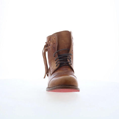 Bed Stu Valient F311015 Womens Brown Leather Zipper Western Boots