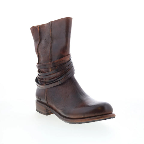 Bed Stu Rampton F311026 Womens Brown Leather Zipper Western Boots