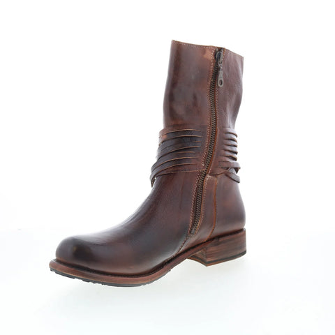Bed Stu Rampton F311026 Womens Brown Leather Zipper Western Boots