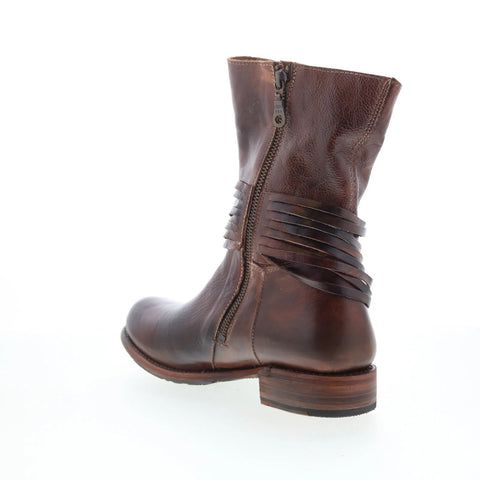 Bed Stu Rampton F311026 Womens Brown Leather Zipper Western Boots