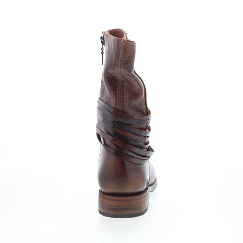 Bed Stu Rampton F311026 Womens Brown Leather Zipper Western Boots