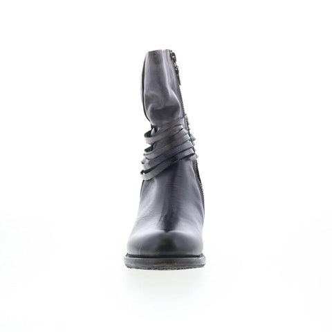 Bed Stu Rampton F311026 Womens Black Leather Zipper Western Boots