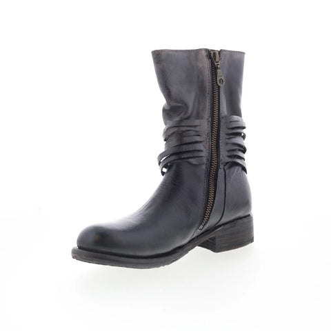 Bed Stu Rampton F311026 Womens Black Leather Zipper Western Boots
