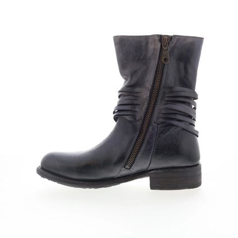 Bed Stu Rampton F311026 Womens Black Leather Zipper Western Boots