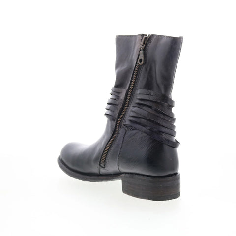 Bed Stu Rampton F311026 Womens Black Leather Zipper Western Boots