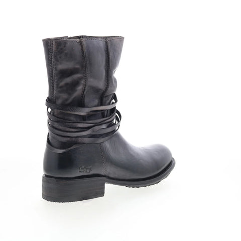 Bed Stu Rampton F311026 Womens Black Leather Zipper Western Boots