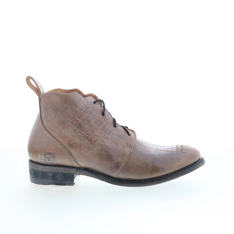 Bed Stu Barkley F314001 Womens Gray Leather Lace Up Western Boots