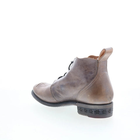Bed Stu Barkley F314001 Womens Gray Leather Lace Up Western Boots