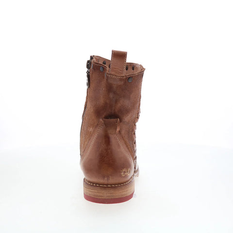 Bed Stu Baxter F321013 Womens Brown Leather Zipper Western Boots