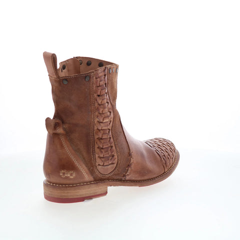 Bed Stu Baxter F321013 Womens Brown Leather Zipper Western Boots