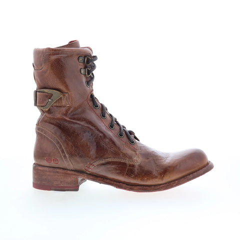 Bed Stu Annette F321122 Womens Brown Leather Lace Up Western Boots