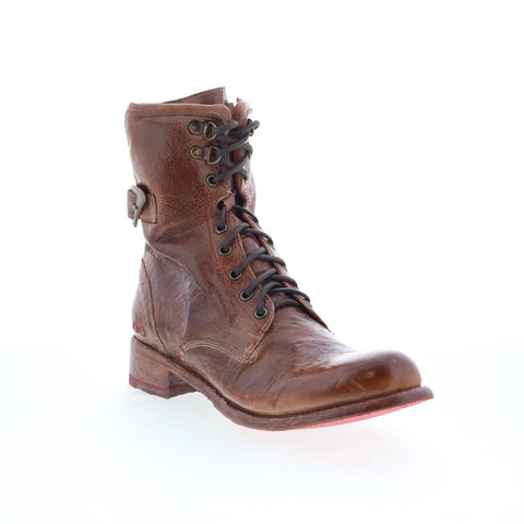 Bed Stu Annette F321122 Womens Brown Leather Lace Up Western Boots