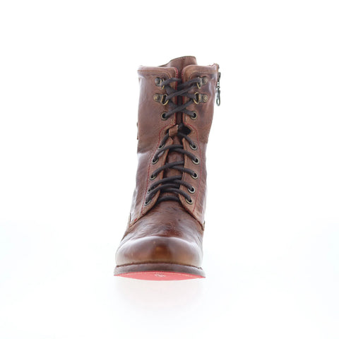 Bed Stu Annette F321122 Womens Brown Leather Lace Up Western Boots