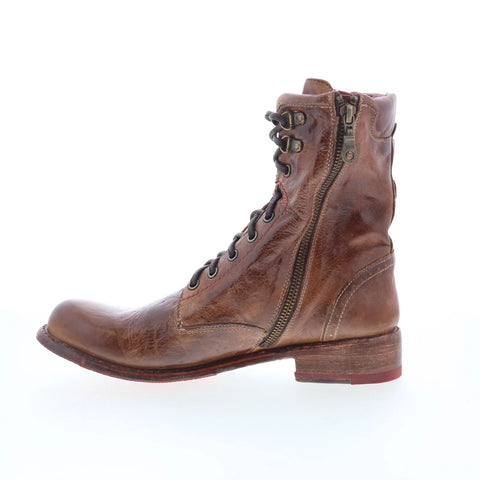 Bed Stu Annette F321122 Womens Brown Leather Lace Up Western Boots