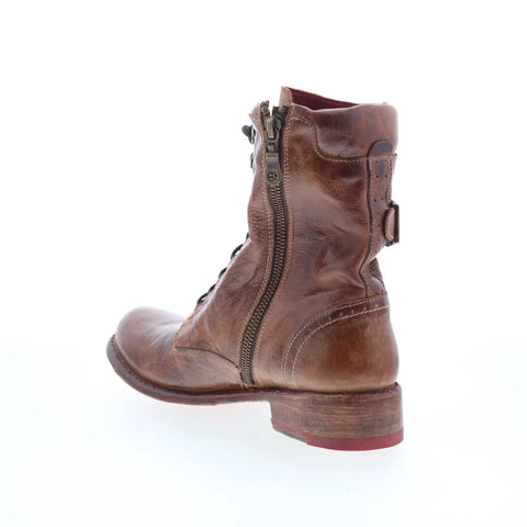 Bed Stu Annette F321122 Womens Brown Leather Lace Up Western Boots