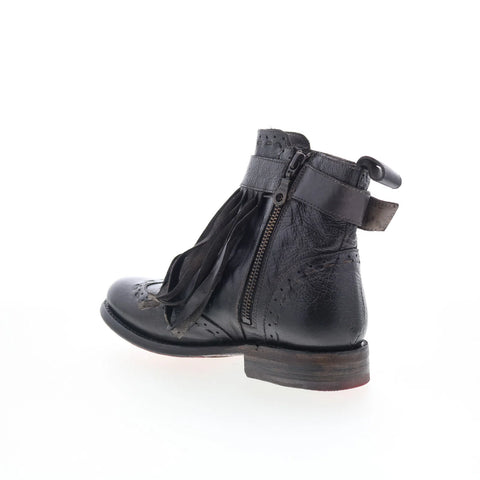 Bed Stu Jessamine F321132 Womens Black Leather Zipper Western Boots