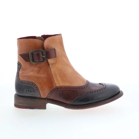 Bed Stu Odessa F321153 Womens Brown Leather Zipper Western Boots