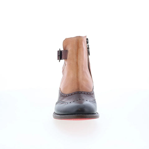 Bed Stu Odessa F321153 Womens Brown Leather Zipper Western Boots