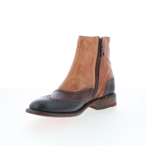 Bed Stu Odessa F321153 Womens Brown Leather Zipper Western Boots