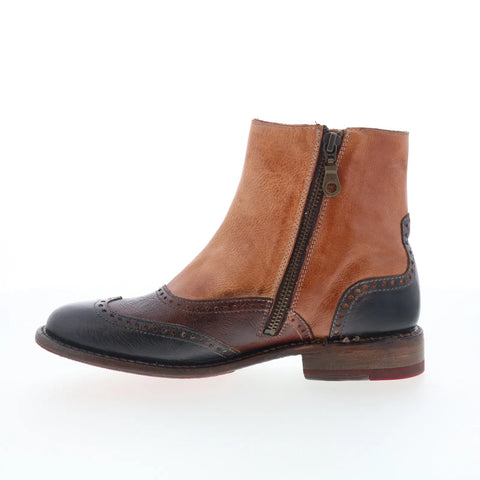 Bed Stu Odessa F321153 Womens Brown Leather Zipper Western Boots