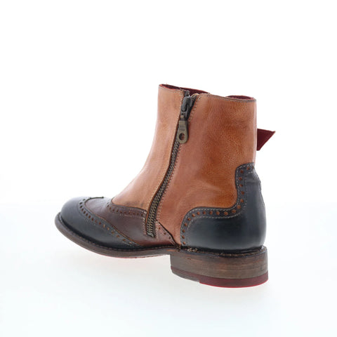 Bed Stu Odessa F321153 Womens Brown Leather Zipper Western Boots