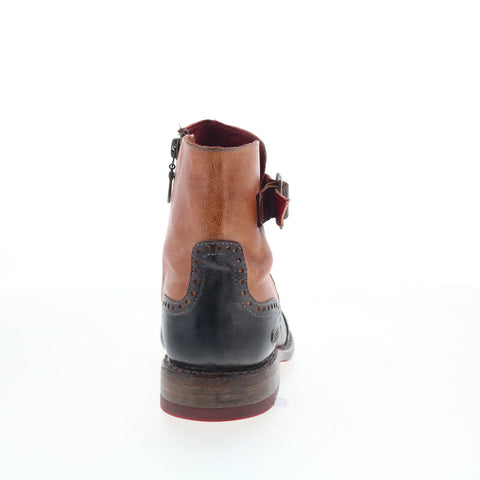 Bed Stu Odessa F321153 Womens Brown Leather Zipper Western Boots