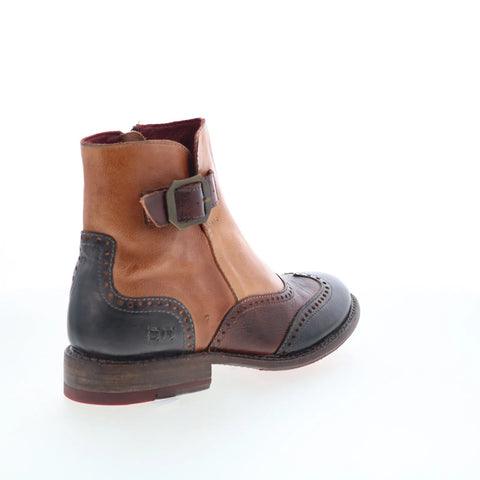 Bed Stu Odessa F321153 Womens Brown Leather Zipper Western Boots