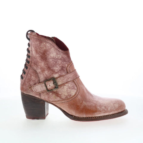 Bed Stu Xena 2 F322016 Womens Brown Leather Zipper Western Boots