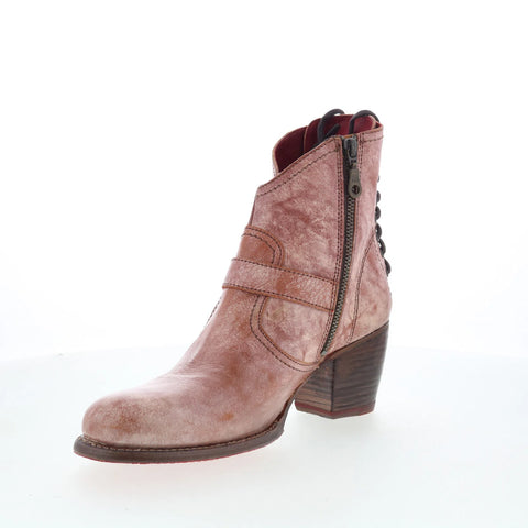 Bed Stu Xena 2 F322016 Womens Brown Leather Zipper Western Boots