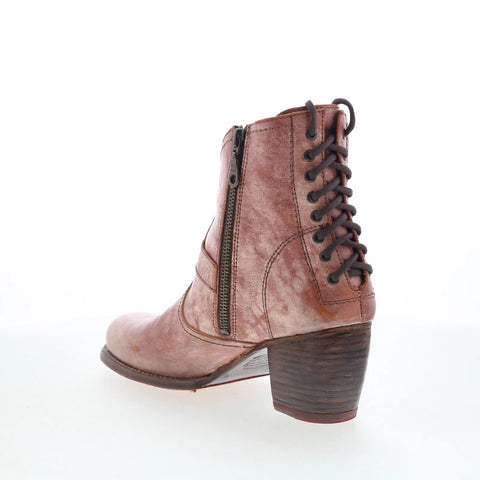 Bed Stu Xena 2 F322016 Womens Brown Leather Zipper Western Boots