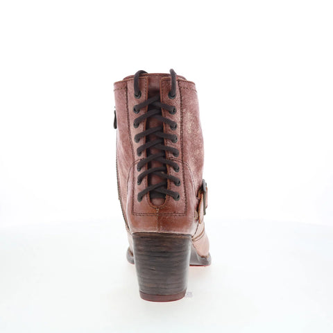 Bed Stu Xena 2 F322016 Womens Brown Leather Zipper Western Boots