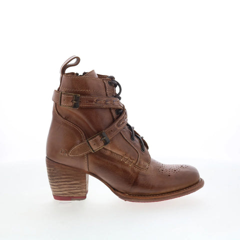 Bed Stu Allie F322017 Womens Brown Leather Zipper Western Boots
