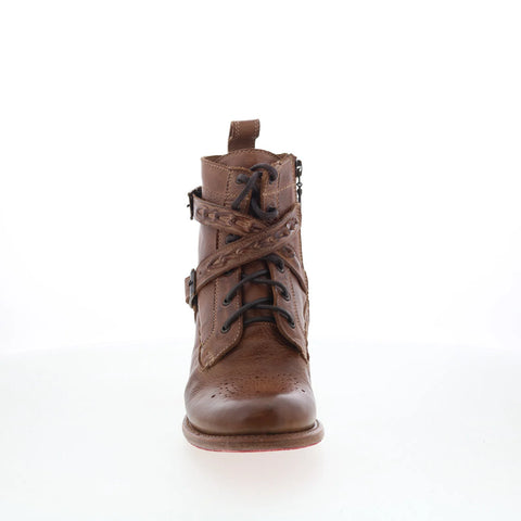 Bed Stu Allie F322017 Womens Brown Leather Zipper Western Boots