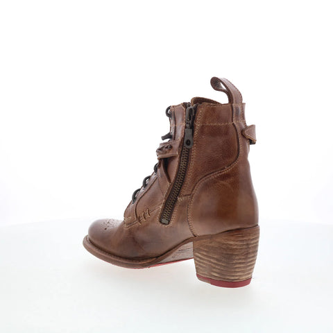 Bed Stu Allie F322017 Womens Brown Leather Zipper Western Boots