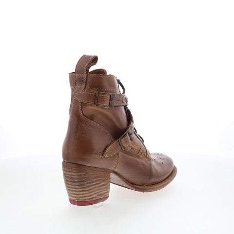 Bed Stu Allie F322017 Womens Brown Leather Zipper Western Boots