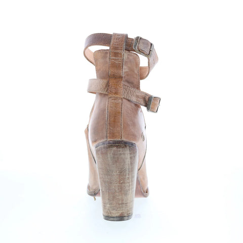 Bed Stu Onfalll F323009 Womens Brown Leather Hook & Loop Western Boots