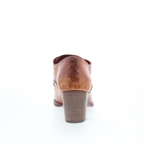 Bed Stu Helen F327007 Womens Brown Leather Slip On Ankle & Booties Boots