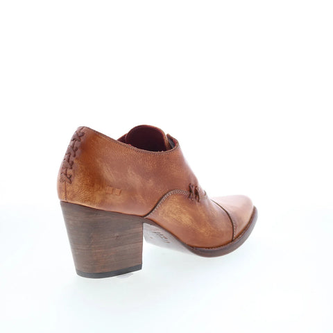 Bed Stu Helen F327007 Womens Brown Leather Slip On Ankle & Booties Boots