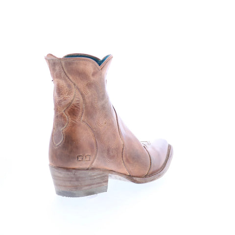 Bed Stu Ace F328040 Womens Brown Leather Zipper Western Boots