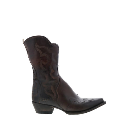 Bed Stu Deuce F328041 Womens Black Leather Zipper Western Boots