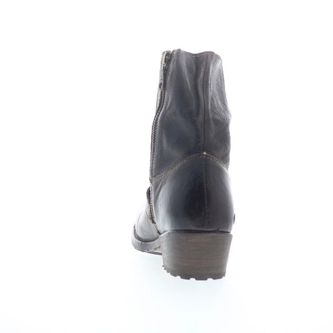 Bed Stu Shaela F331516 Womens Brown Leather Zipper Western Boots