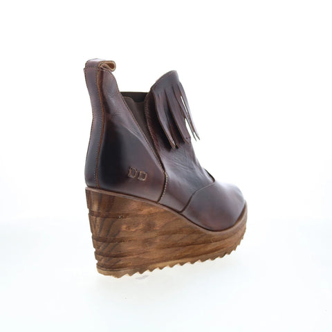 Bed Stu Ravenna F340101 Womens Brown Leather Slip On Western Boots