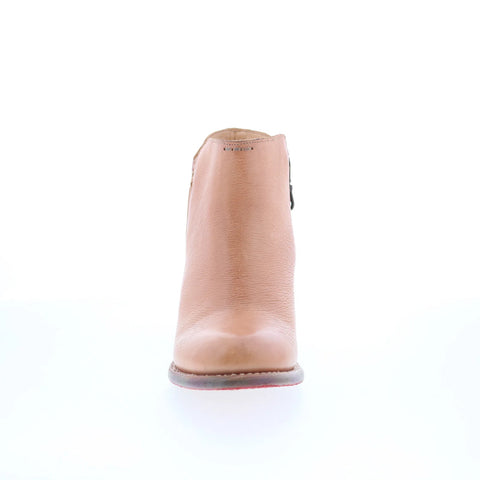 Bed Stu Yell F387002 Womens Brown Leather Zipper Ankle & Booties Boots