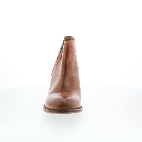 Bed Stu Yell F387002 Womens Brown Leather Zipper Ankle & Booties Boots