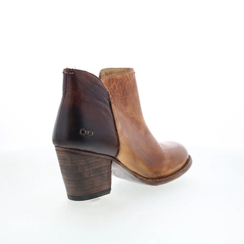 Bed Stu Yell F387002 Womens Brown Leather Zipper Ankle & Booties Boots
