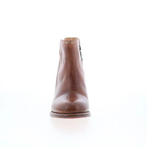 Bed Stu Yell F387002 Womens Brown Leather Zipper Ankle & Booties Boots